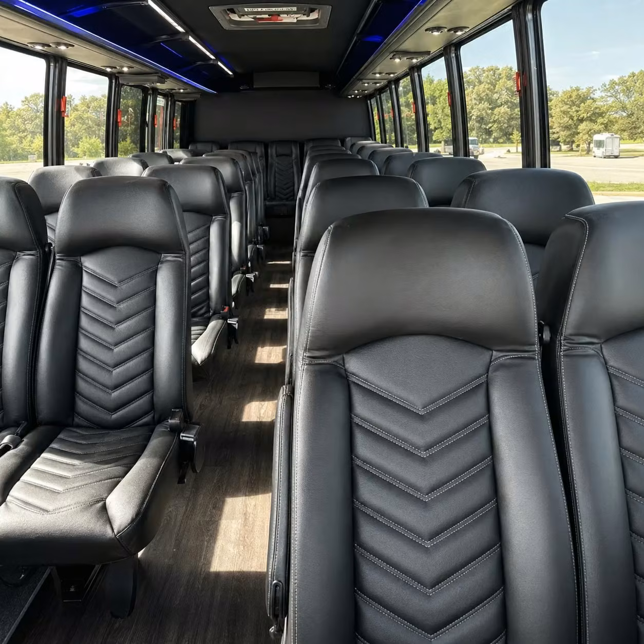 30 passenger minibus interior